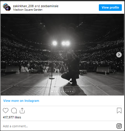 Zakir Khan Madison Square Garden