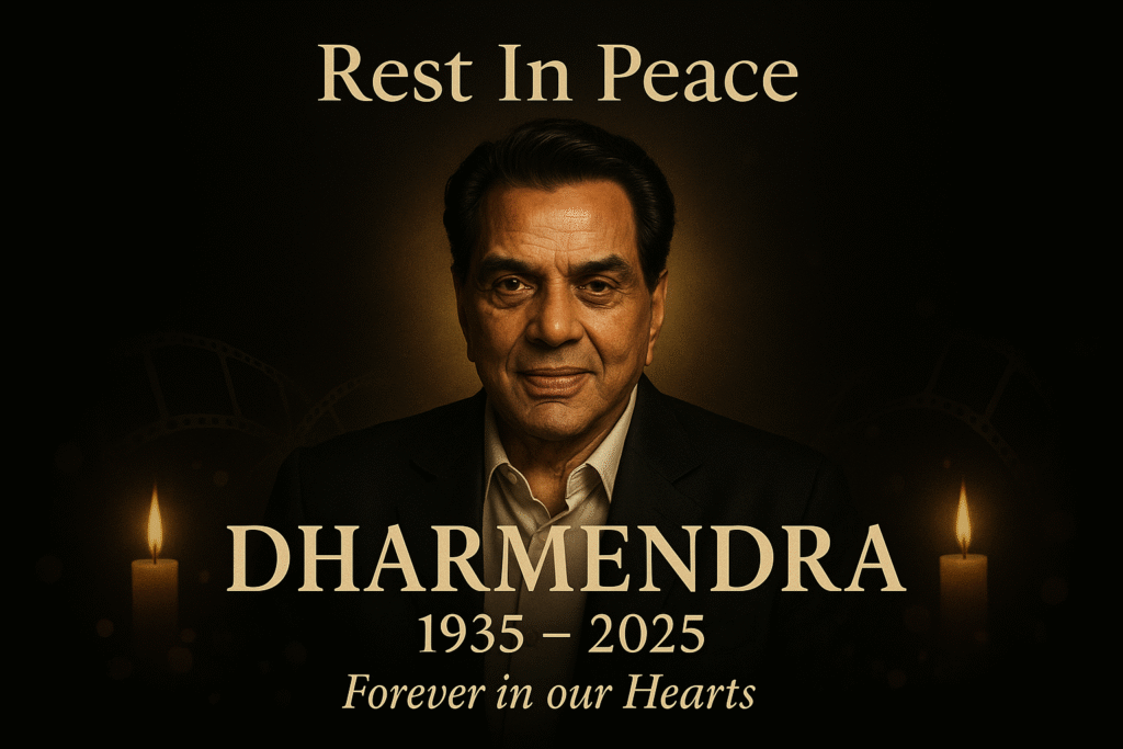 Dharmendra Passes Away: Bollywood Legend Dies at 89