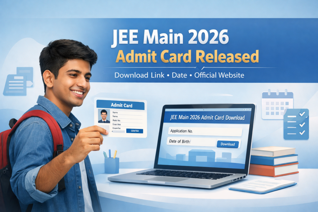 JEE mains admit card 2026